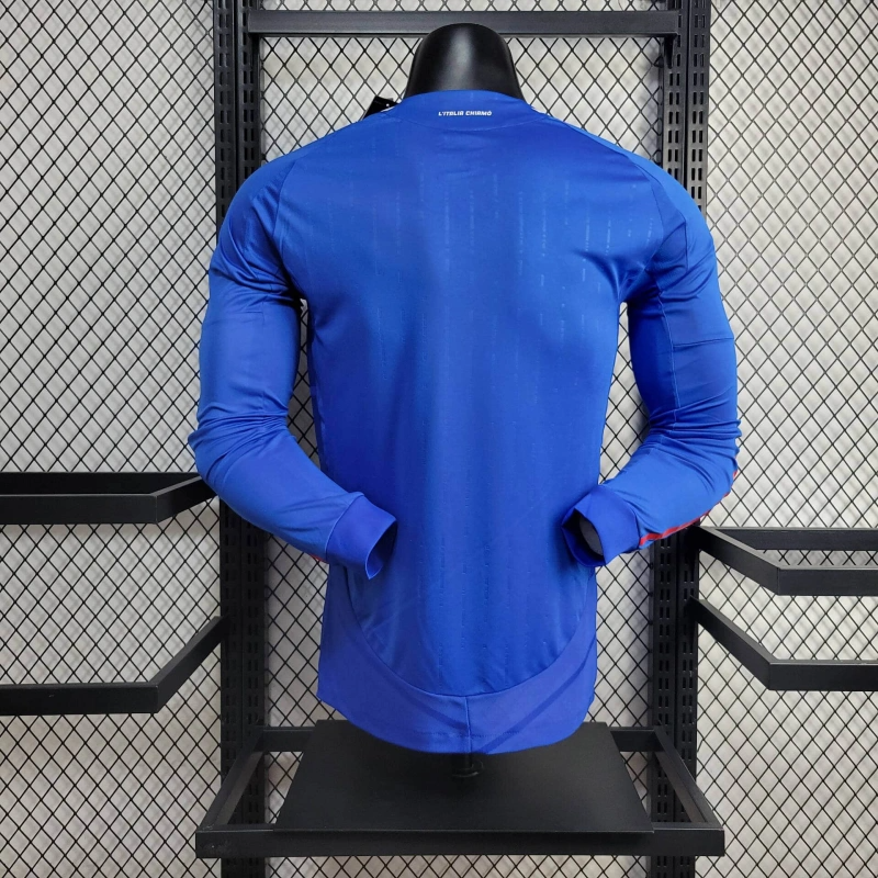 2024 Player Version Long Sleeve Italy Home Football Shirt