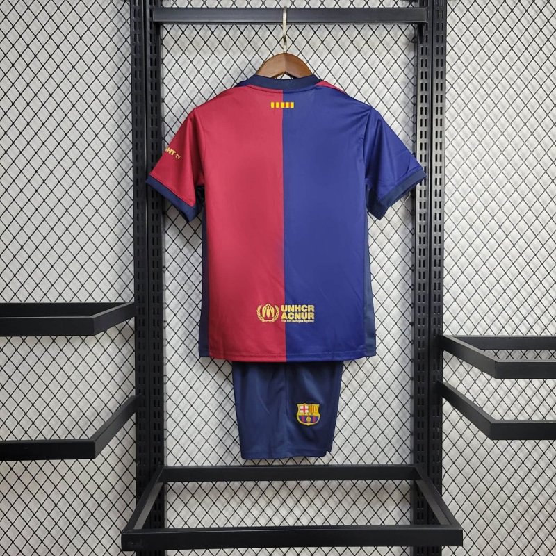 2024/2025 Barcelona Home Football Shirt Kids Size1