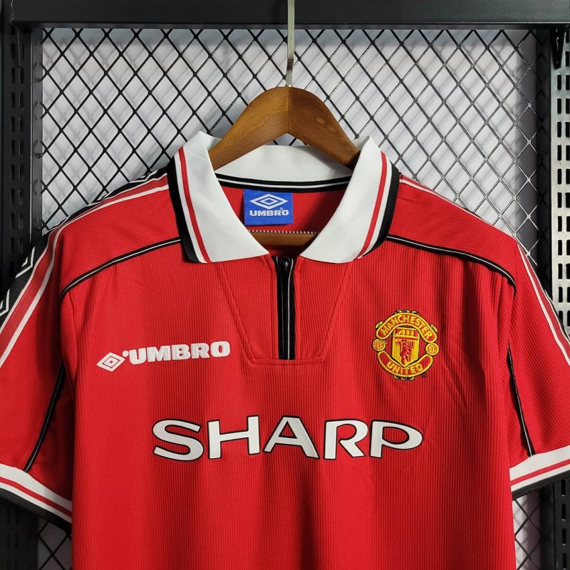 1998/1999 Retro Manchester United Home Football Shirt