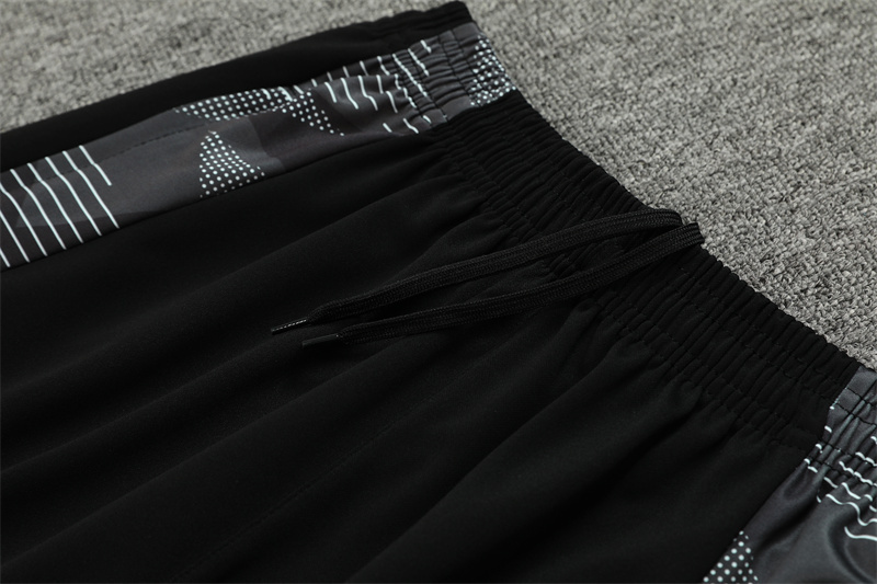 2024/2025 Player Edition Algeria Pre-Match Black Half-zip training suit Football Jersey