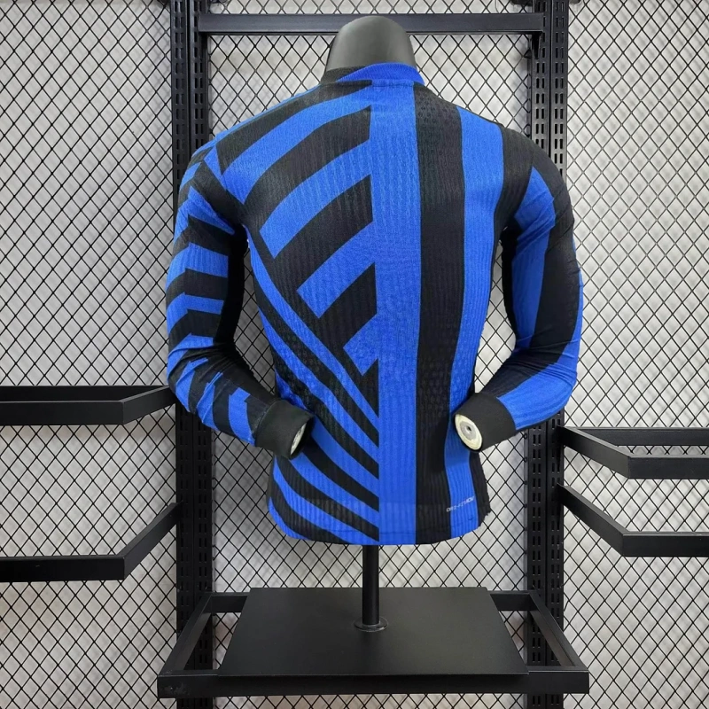 2024/2025 Long Sleeve Player Version Inter Milan Home Football Shirt
