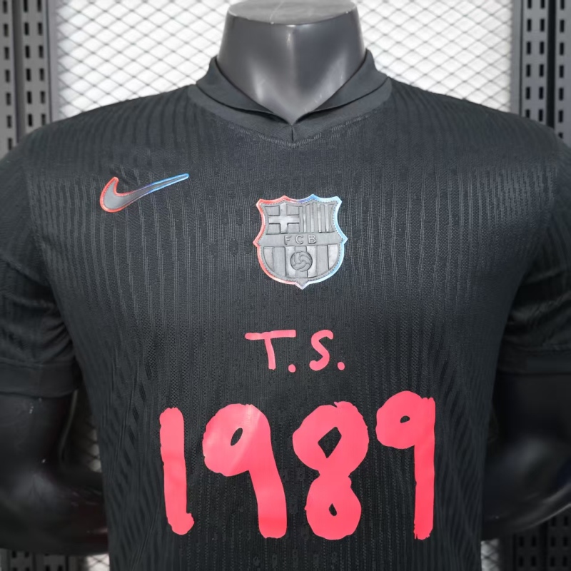 2025/26 Barcelona Away Player Edition Football Jersey with Advertising