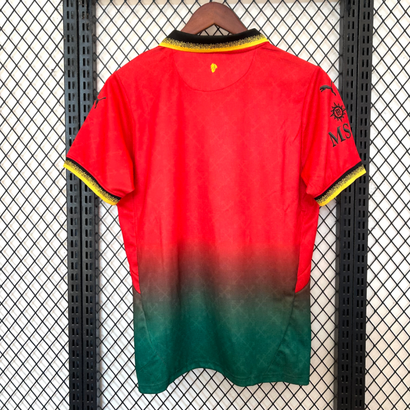 2024/2025 AC Milan Third Away Red and Green Football Shirt