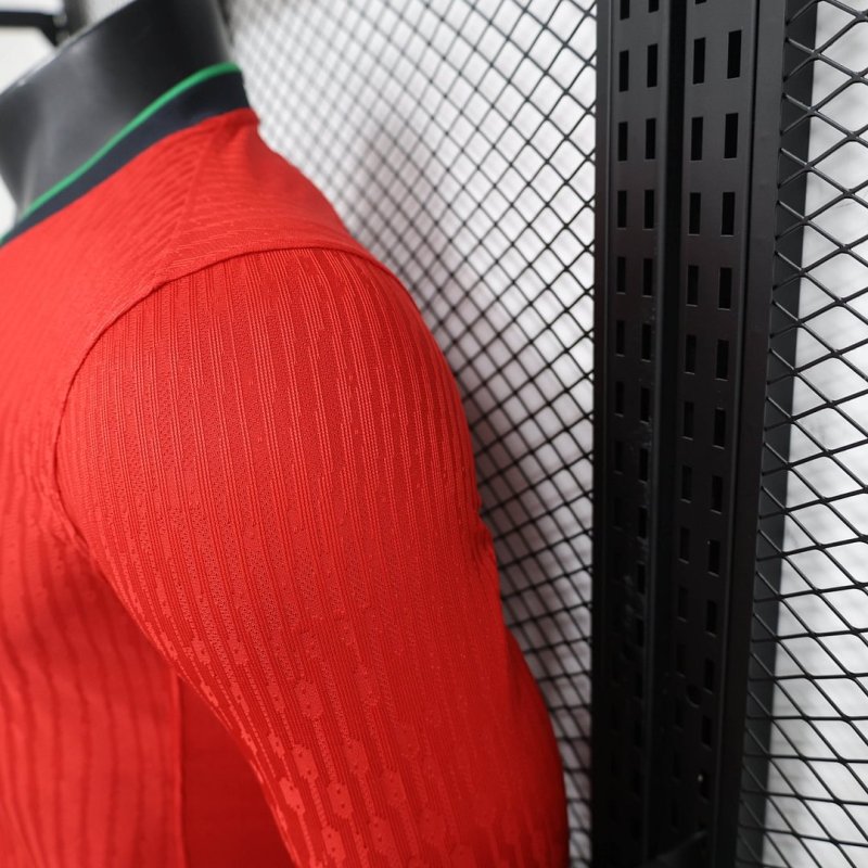 2024 Player Version Long Sleeve Portugal Home Football Shirt