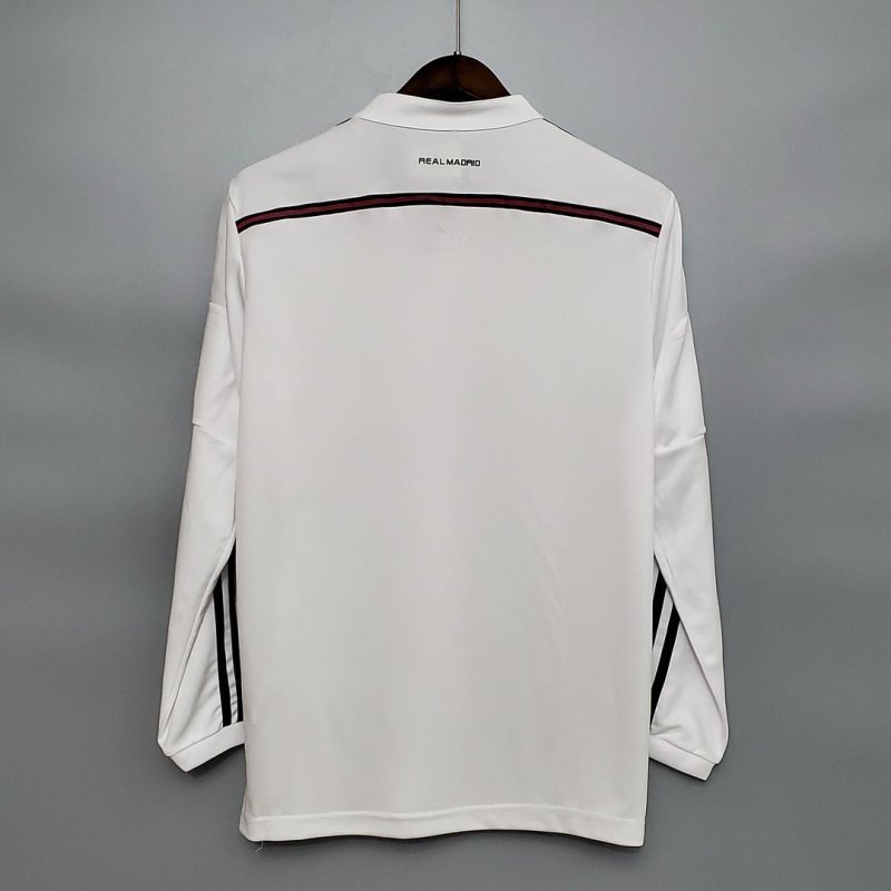 2014/2015 Retro Long Sleeve Real Madrid Home Football Shirt