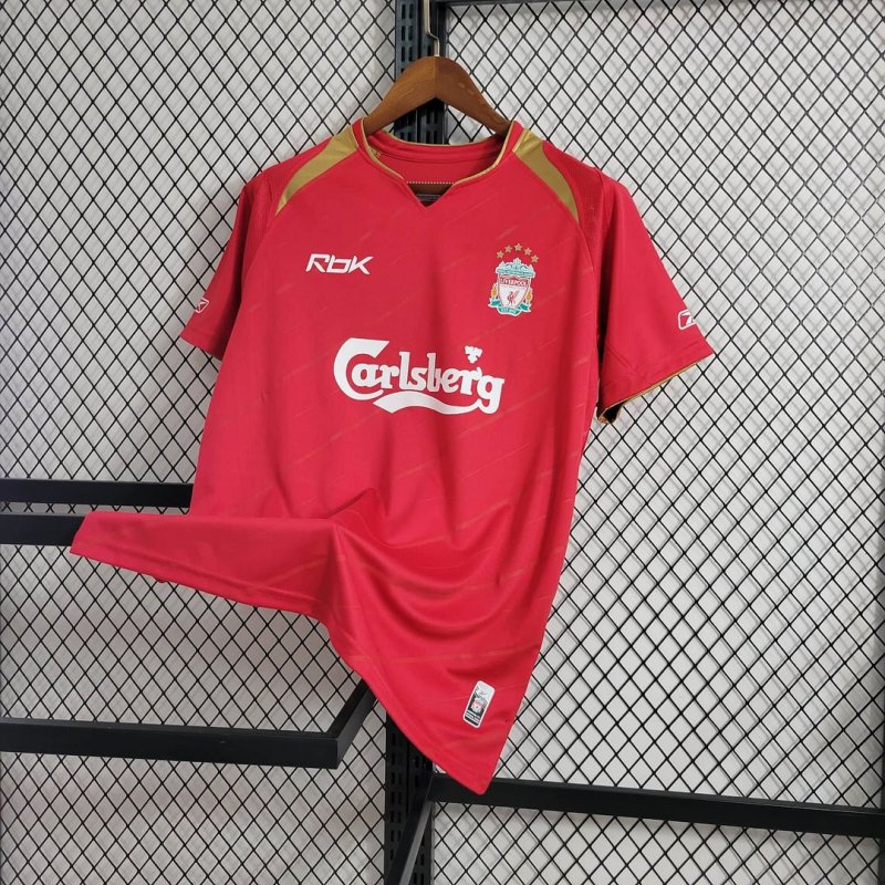 2005/2006 Retro Liverpool Home Football Shirt