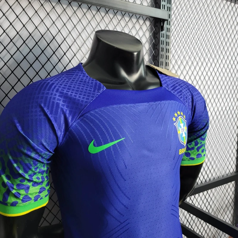 2022 Player Version Brazil Away Football Shirt