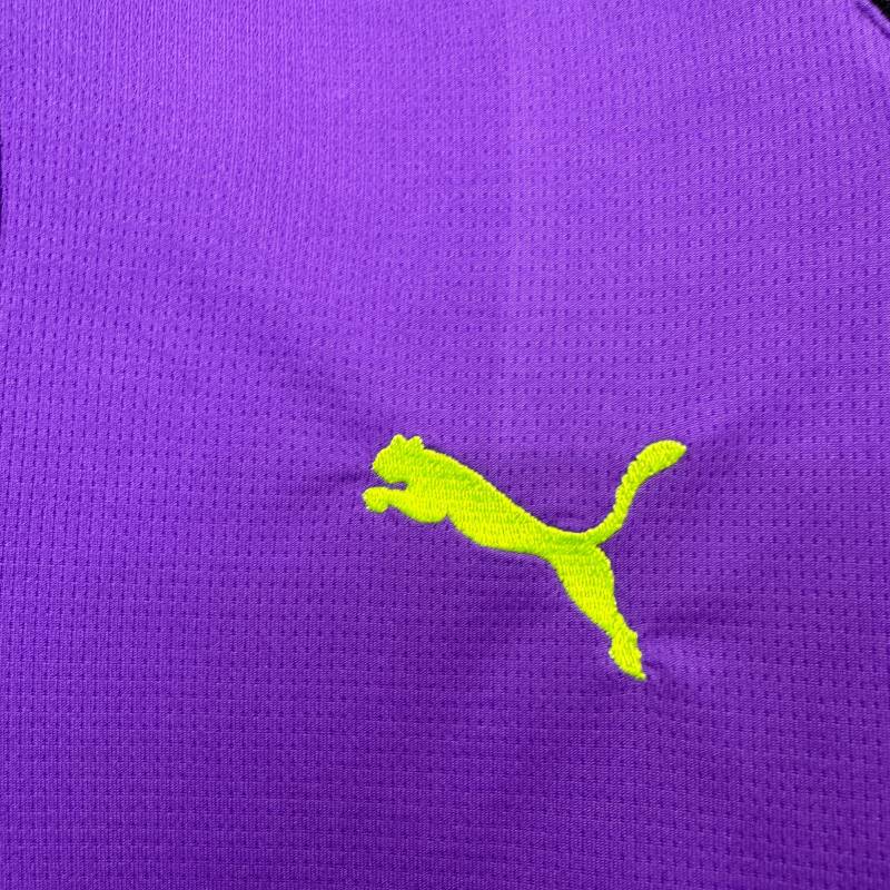 2025/26 Dortmund goalkeeper purple jersey kids kit
