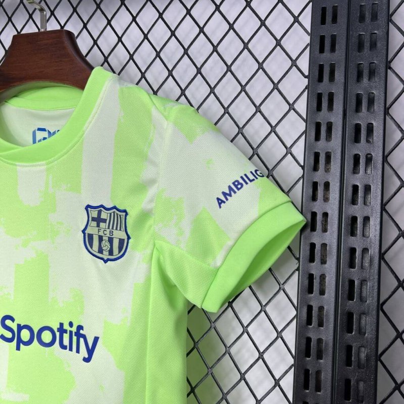 2024/2025 Barcelona Third Away Football Shirt Kids Size