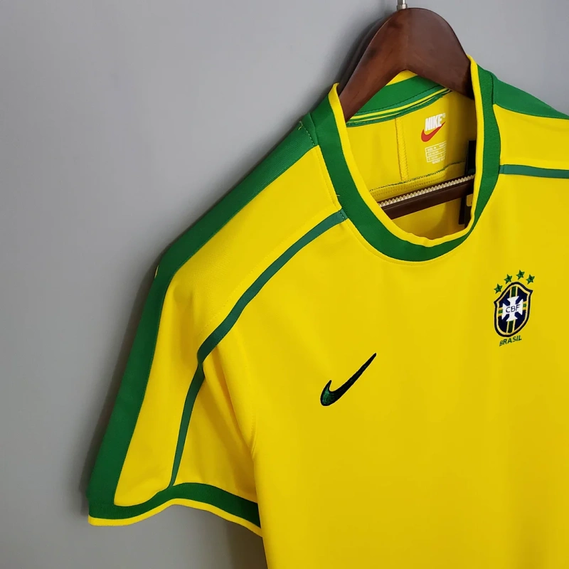 1998 Retro Brazil Home Football Shirt