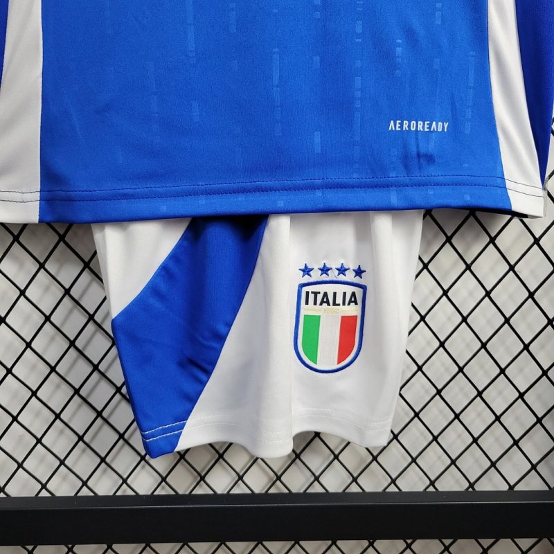 2024 Italy Home Football Shirt Kids Size