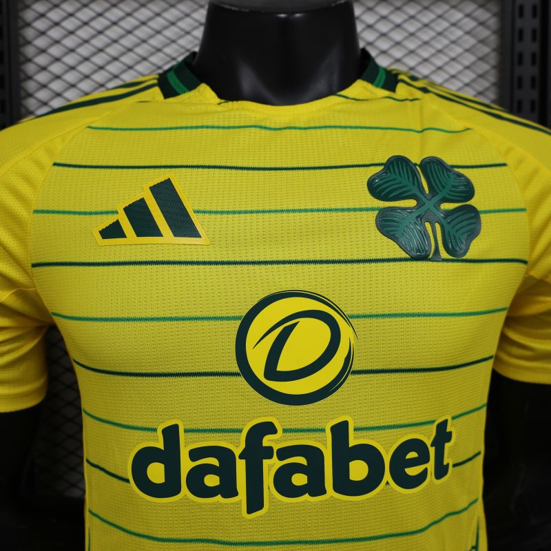 2024/2025 Players Edition Celtic Special Edition Yellow Football Jersey