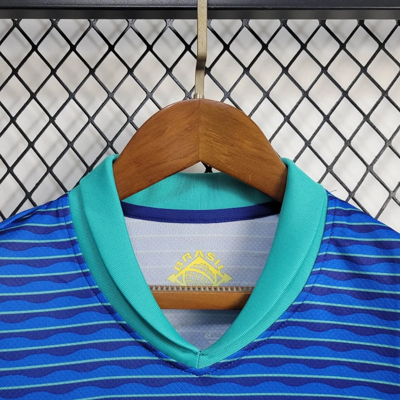 2024 Brazil Away Football Shirt Kids