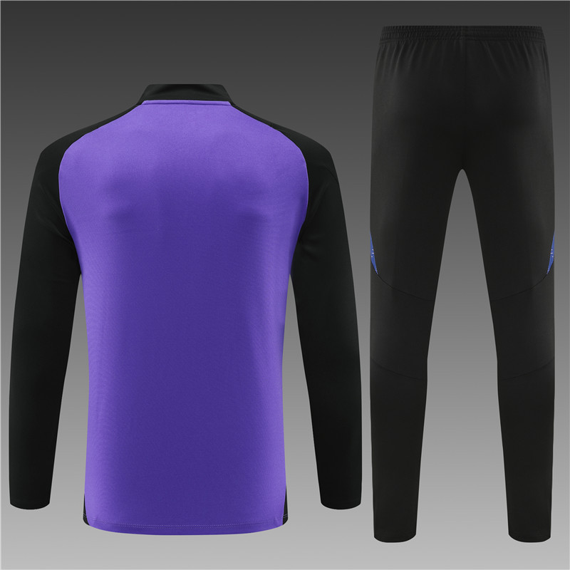 2024/2025 Player Edition Germany Pre-Match Jersey Purple Half-zip training suit Football Jersey