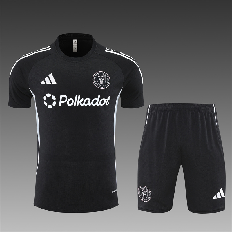 2025/26 Short Sleeve Miami Black Training Jersey(Kids Size)