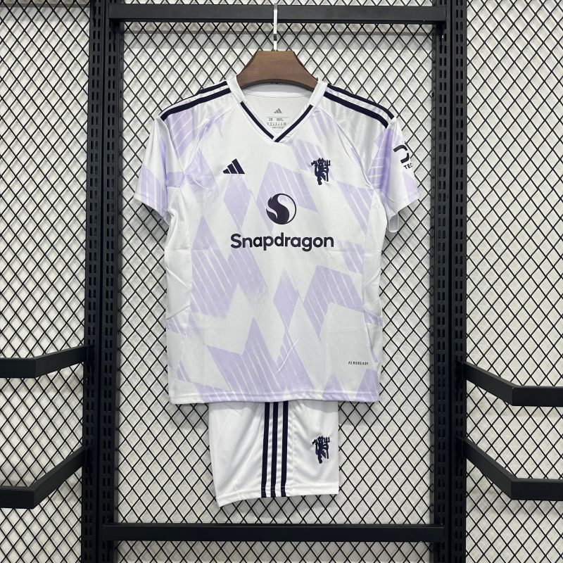 2025/2026 Manchester United Away Kit for Kids