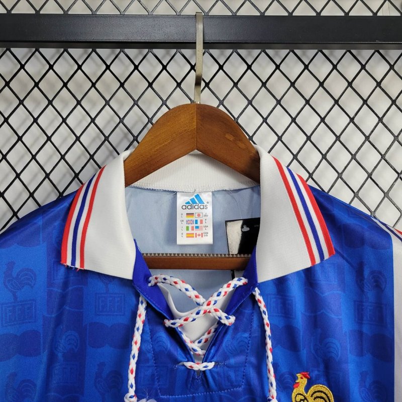 1996 Retro France Home Football Shirt