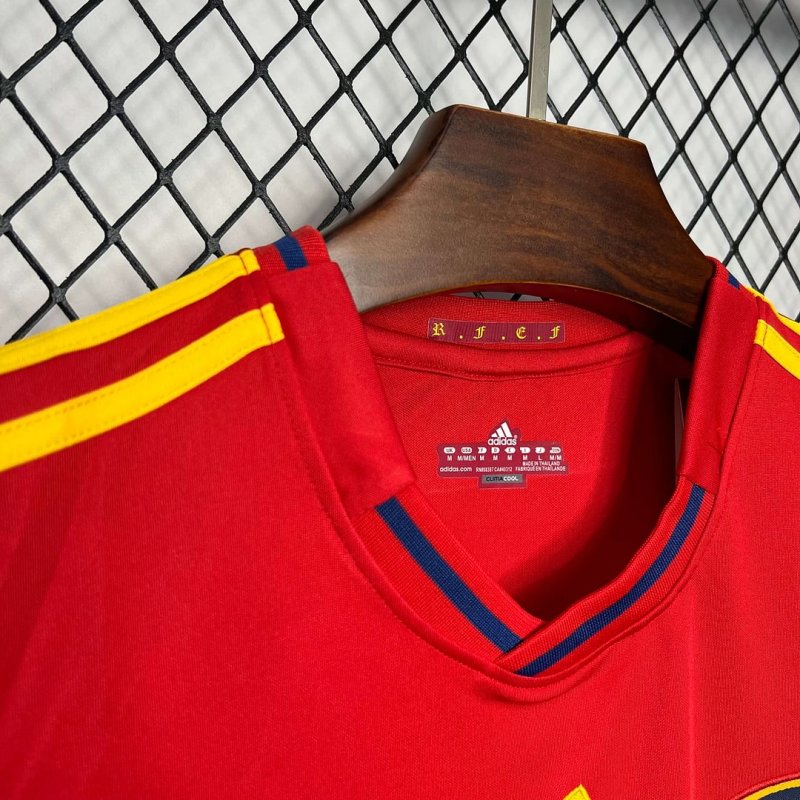 2010 Retro Spain Home Football Shirt
