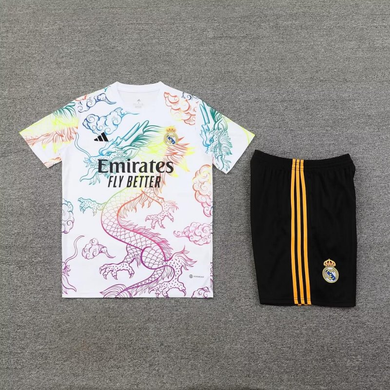 2024/2025 Real Madrid Training Wear White Suit Shirt