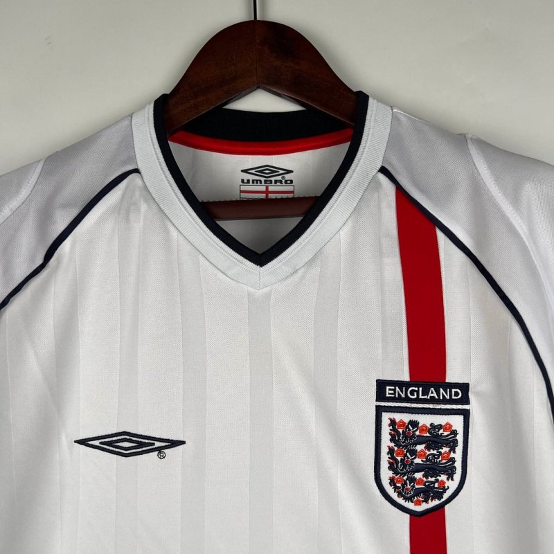 2002 Retro England Home Football Shirt