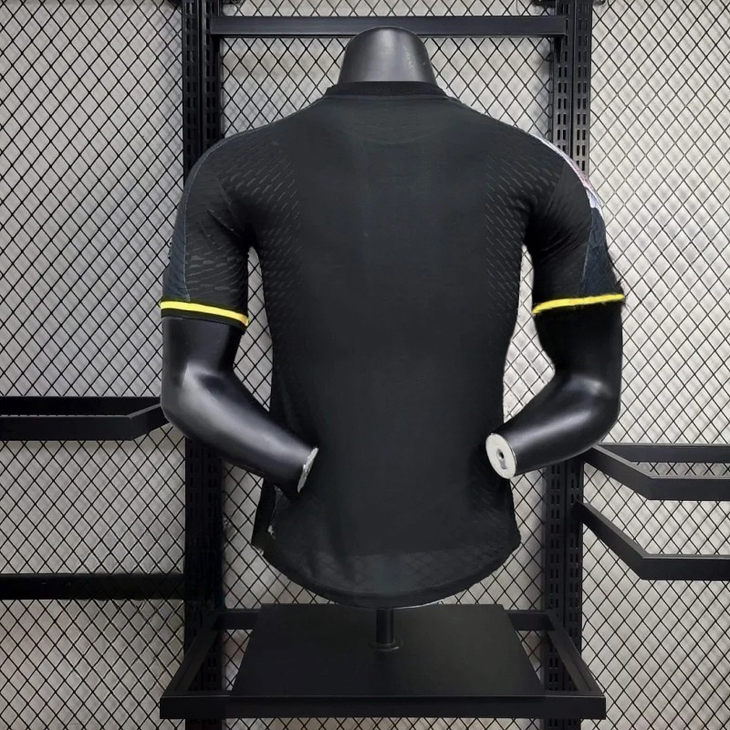 2024/2025 Player Version Real Madrid Y3 Black Gold Edition Football Shirt