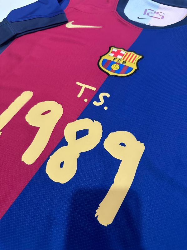 2024/25 Barcelona Home Special Edition Football Jersey with 1989 Advertising