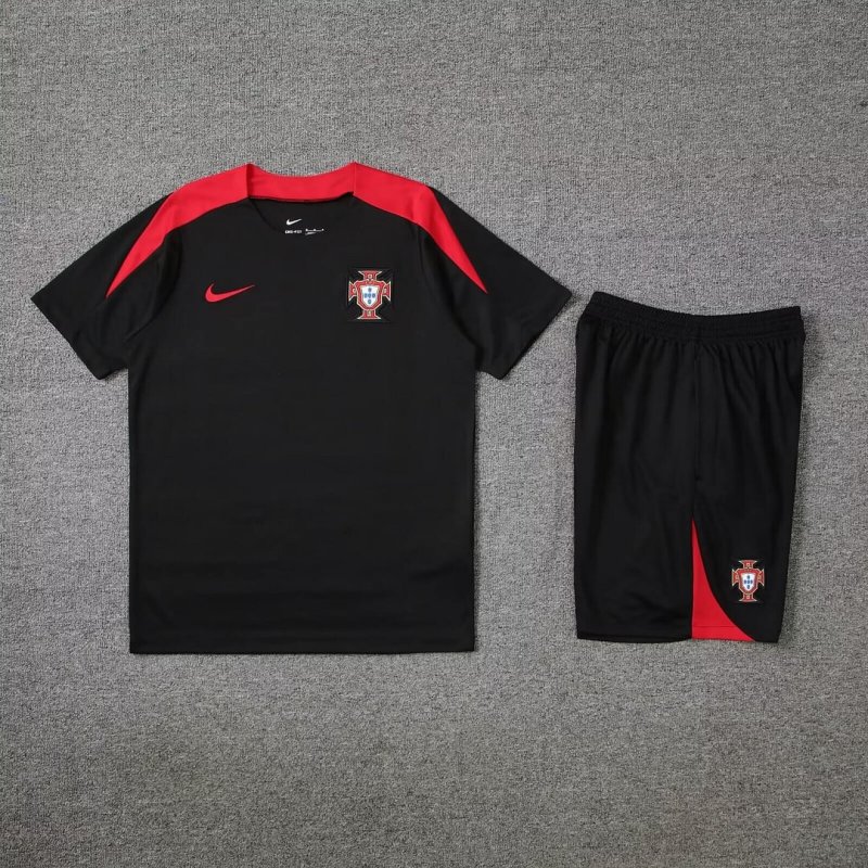 2024/2025 Portugal Training Wear Black Suit Shirt
