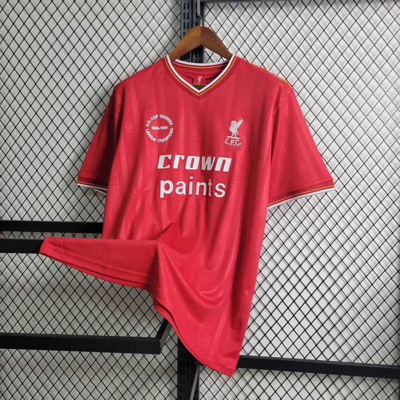 1985/1986 Retro Liverpool Home Football Shirt