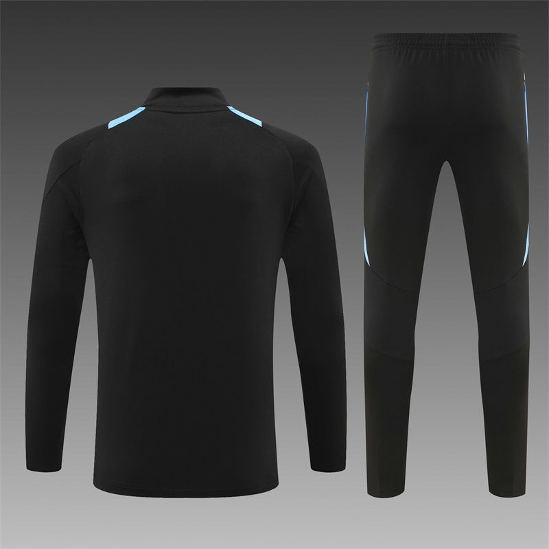 2024/2025 Player Edition Argentina Pre-match Black Half-zip training suit Football Jersey