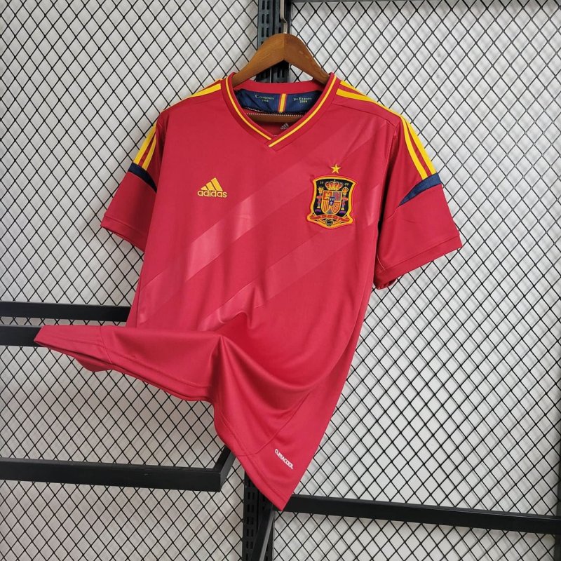 2012 Retro Spain Home Football Shirt