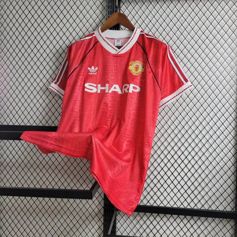 1990/1992 Retro Manchester United Home Football Shirt