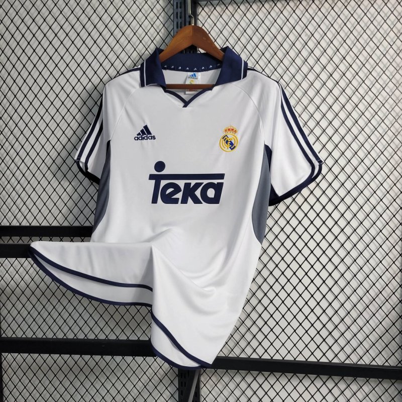 1:1 copy top quality 2000/2001 Retro Real Madrid Home Football Shirt