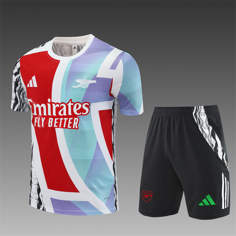 2024/25 Arsenal short sleeve white camouflage training suit