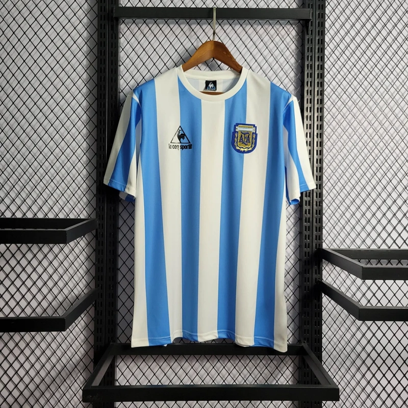 1986 Retro Argentina Home Football Shirt