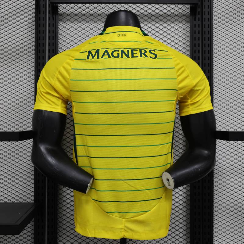 2024/2025 Players Edition Celtic Special Edition Yellow Football Jersey