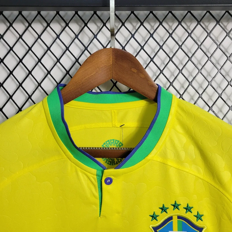 2022 Long Sleeve Brazil Home Football Shirt