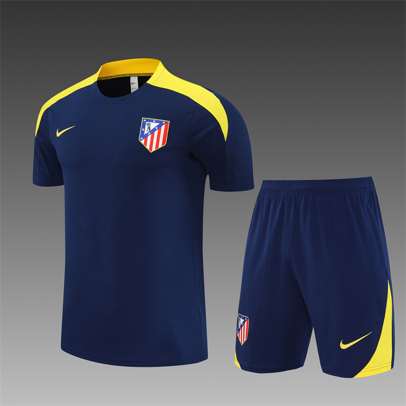 2025/26 Short Sleeve Atletico Madrid Royal Blue Training Suit