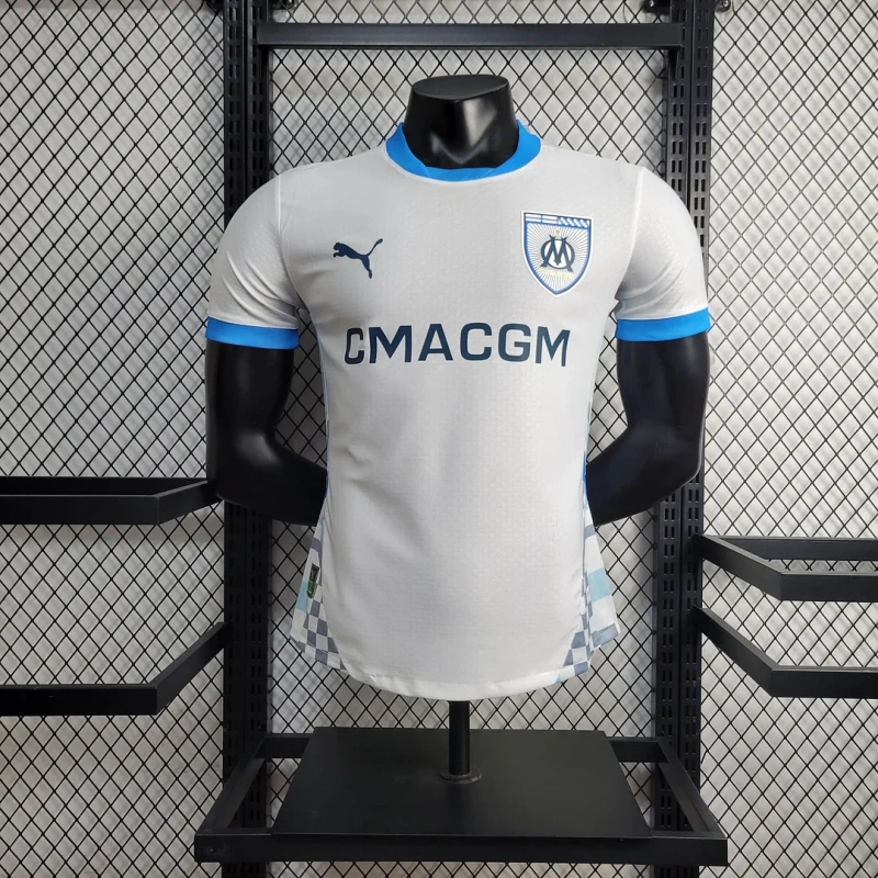 2024/2025 Player Version Olympique Marseille Home Football Shirt