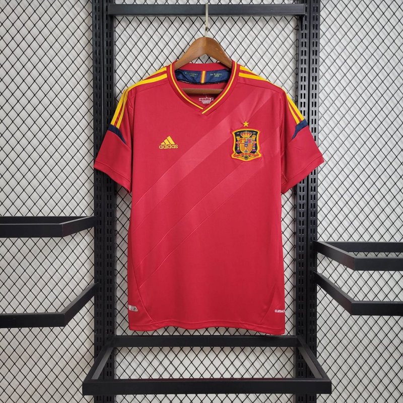 2012 Retro Spain Home Football Shirt
