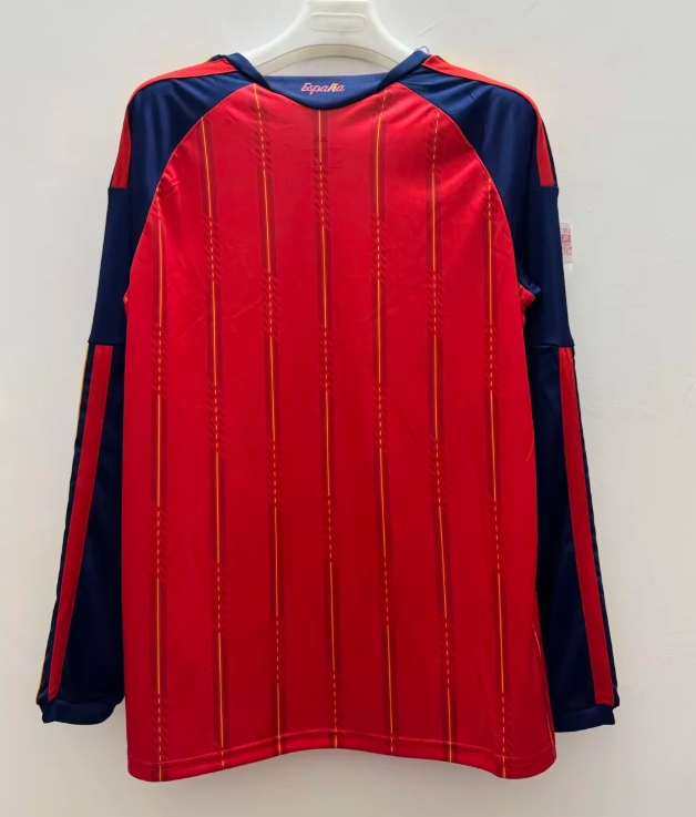 2026-2027 Spain home fan edition long sleeved football shirt