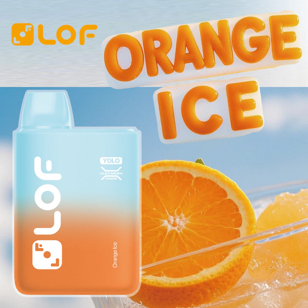 ORANGE ICE-10000 PUFFS