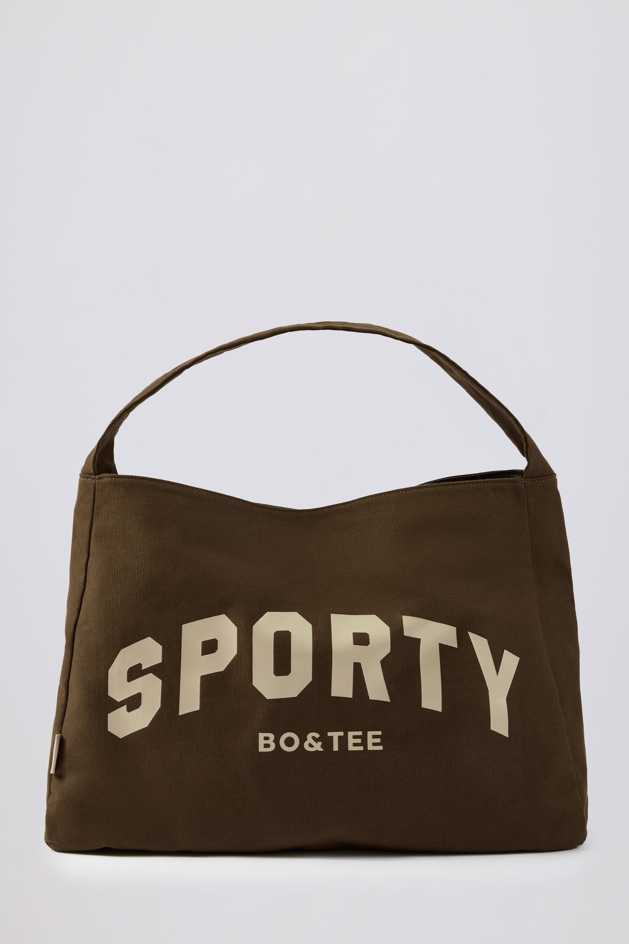Sporty Oversized Tote Bag in Espresso