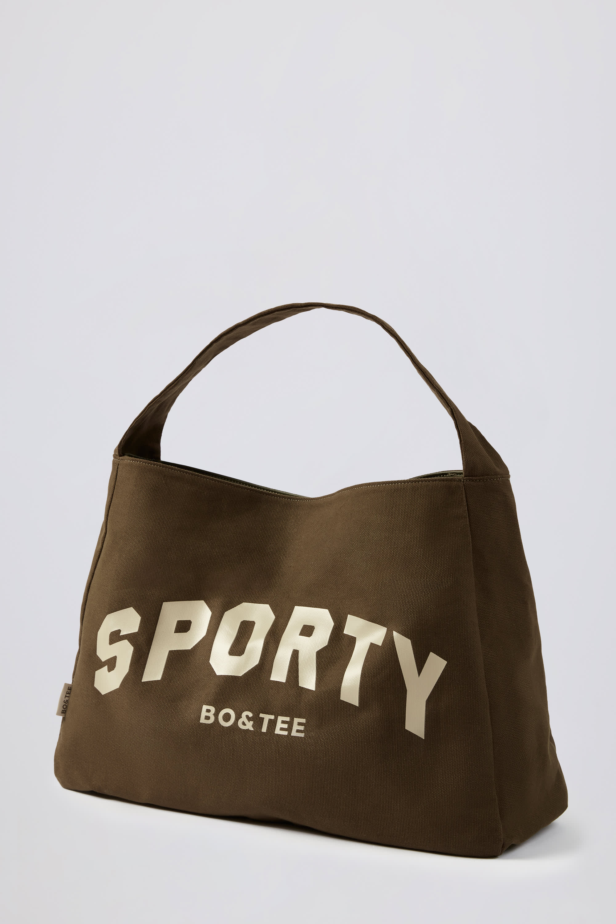 Sporty Oversized Tote Bag in Espresso