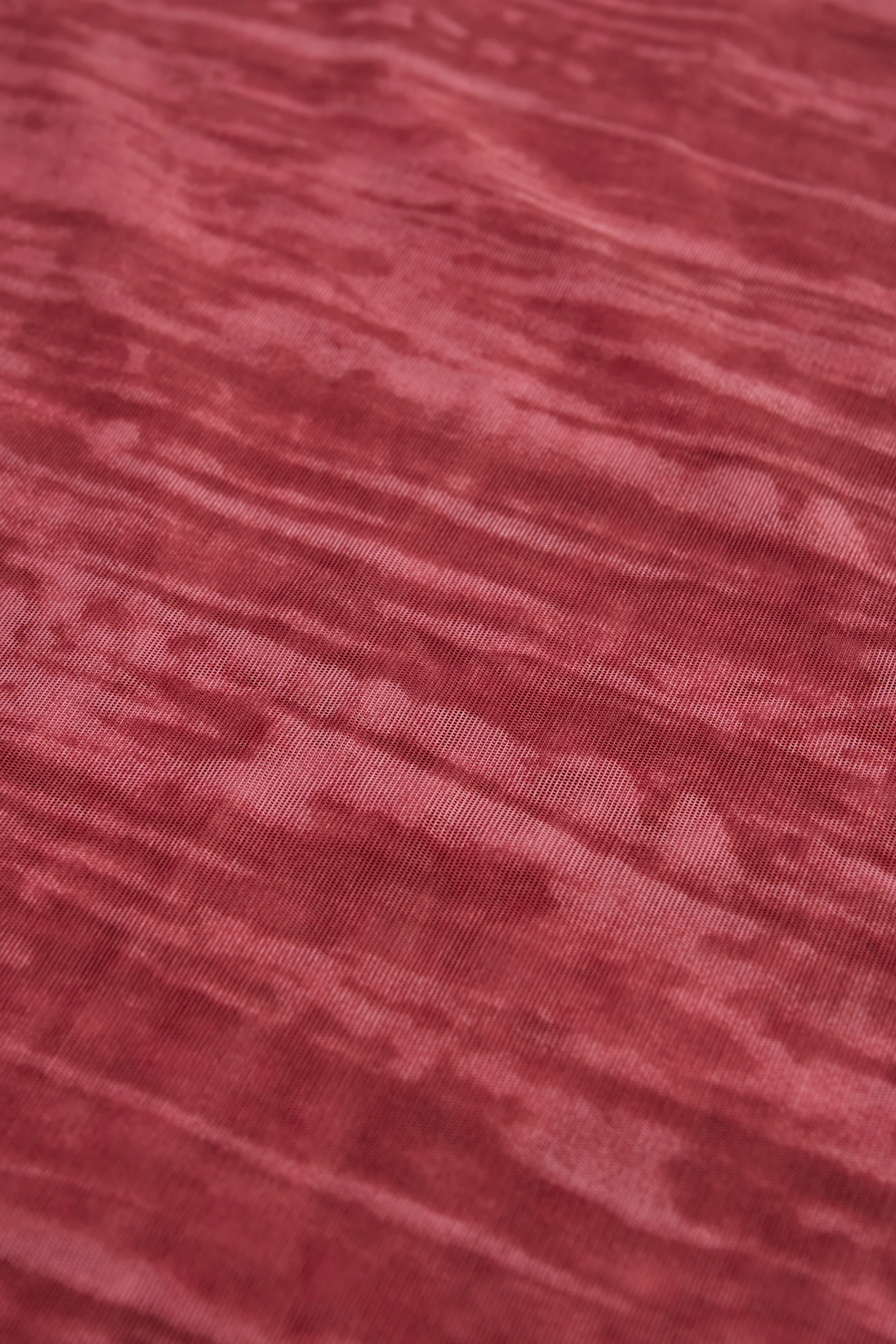 Ruffled Asymmetric Mid-Rise Maxi Skirt in Red Print