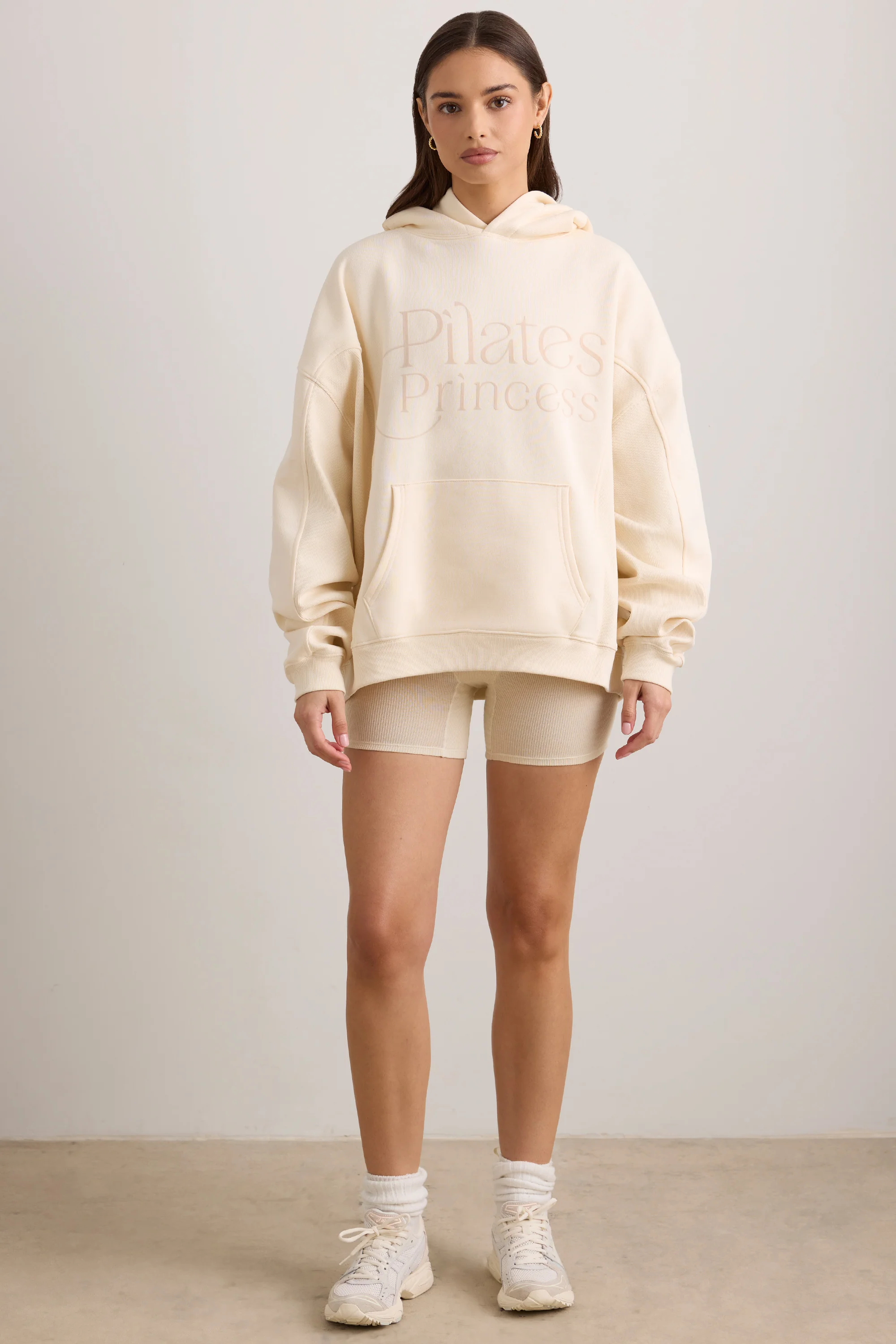 Oversized Hooded Sweatshirt in Vanilla