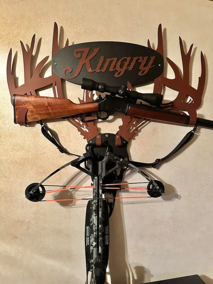 Halloween Sale - Personalized Metal Deer Skull Rack