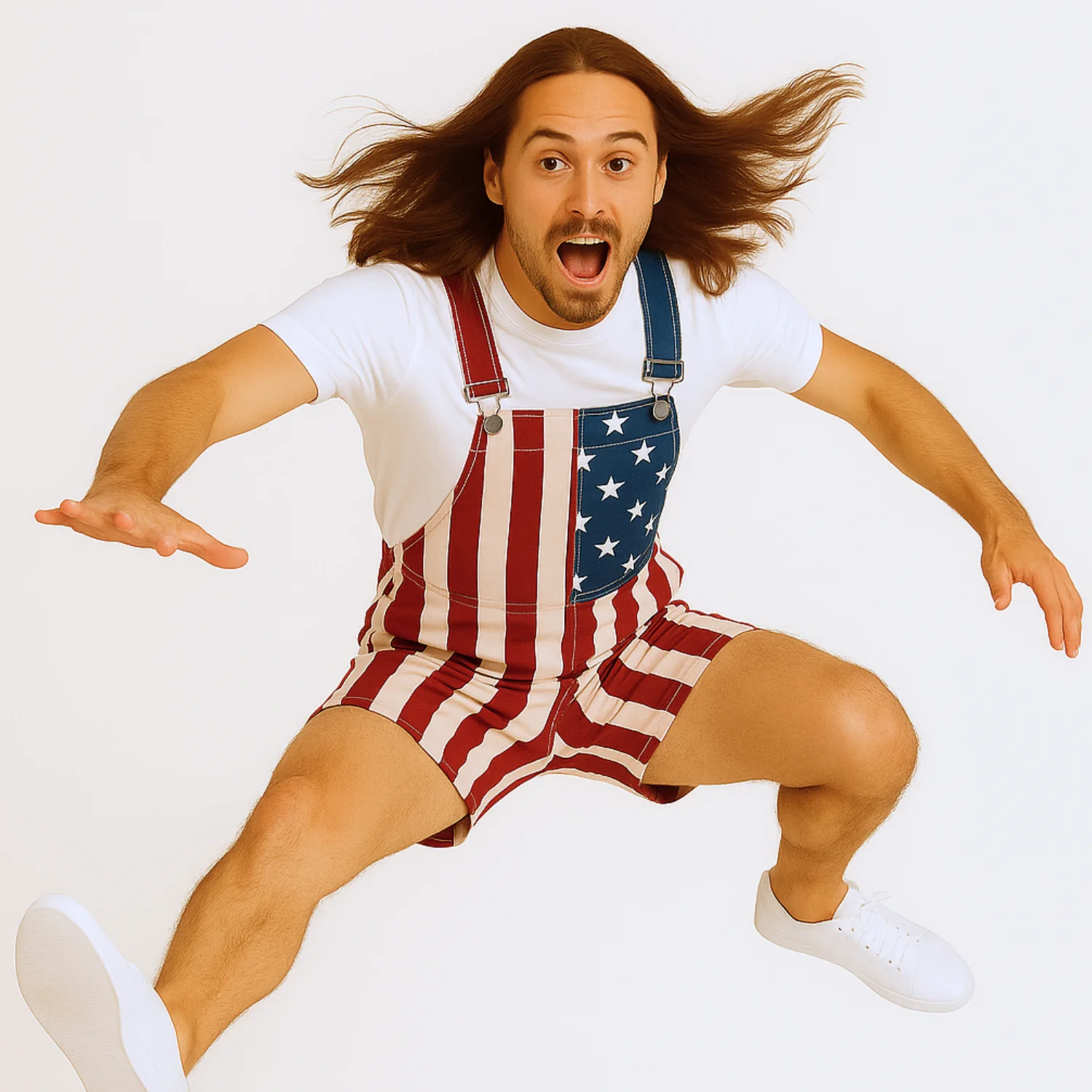 American Flag Overalls