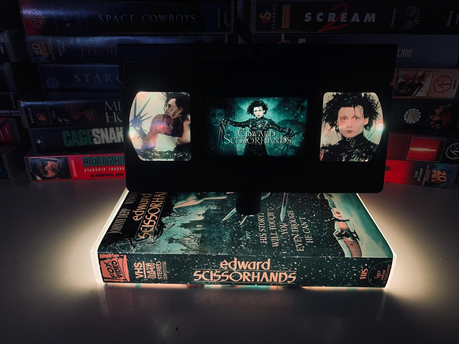 Horror VHS Movie Lamp-Amazing Gift for Any Movie Fan