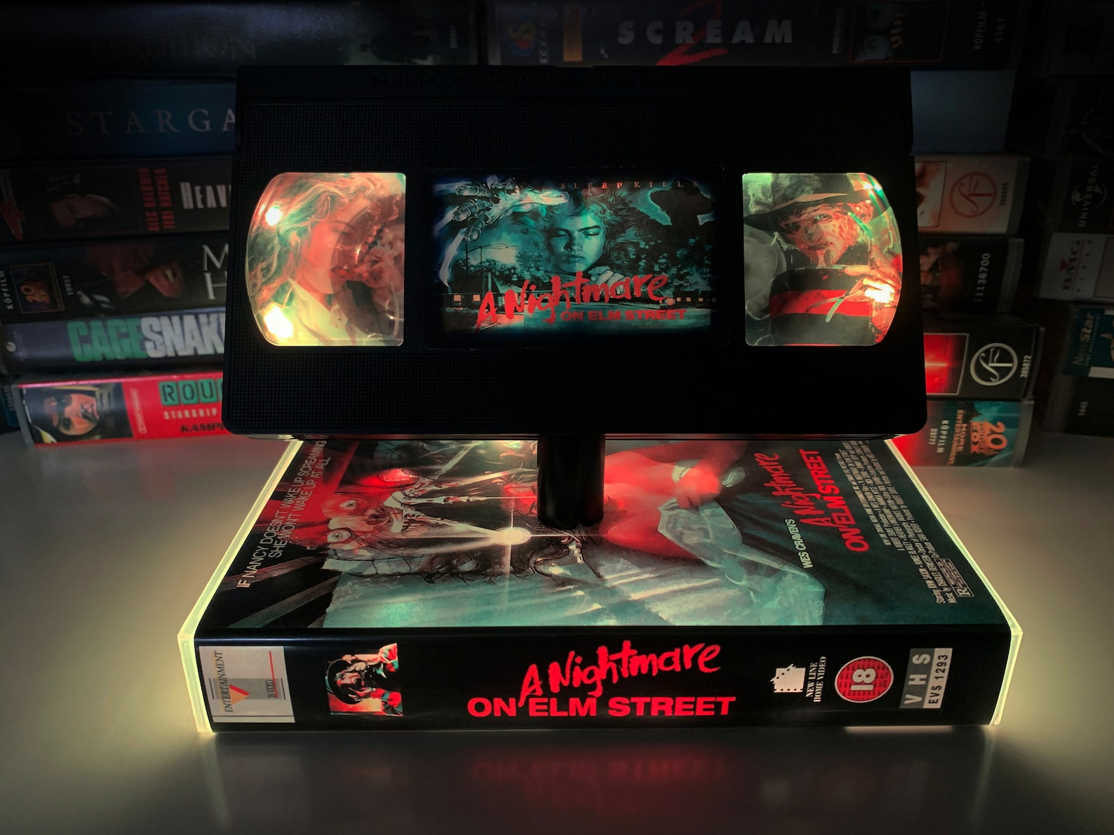 Horror VHS Movie Lamp-Amazing Gift for Any Movie Fan