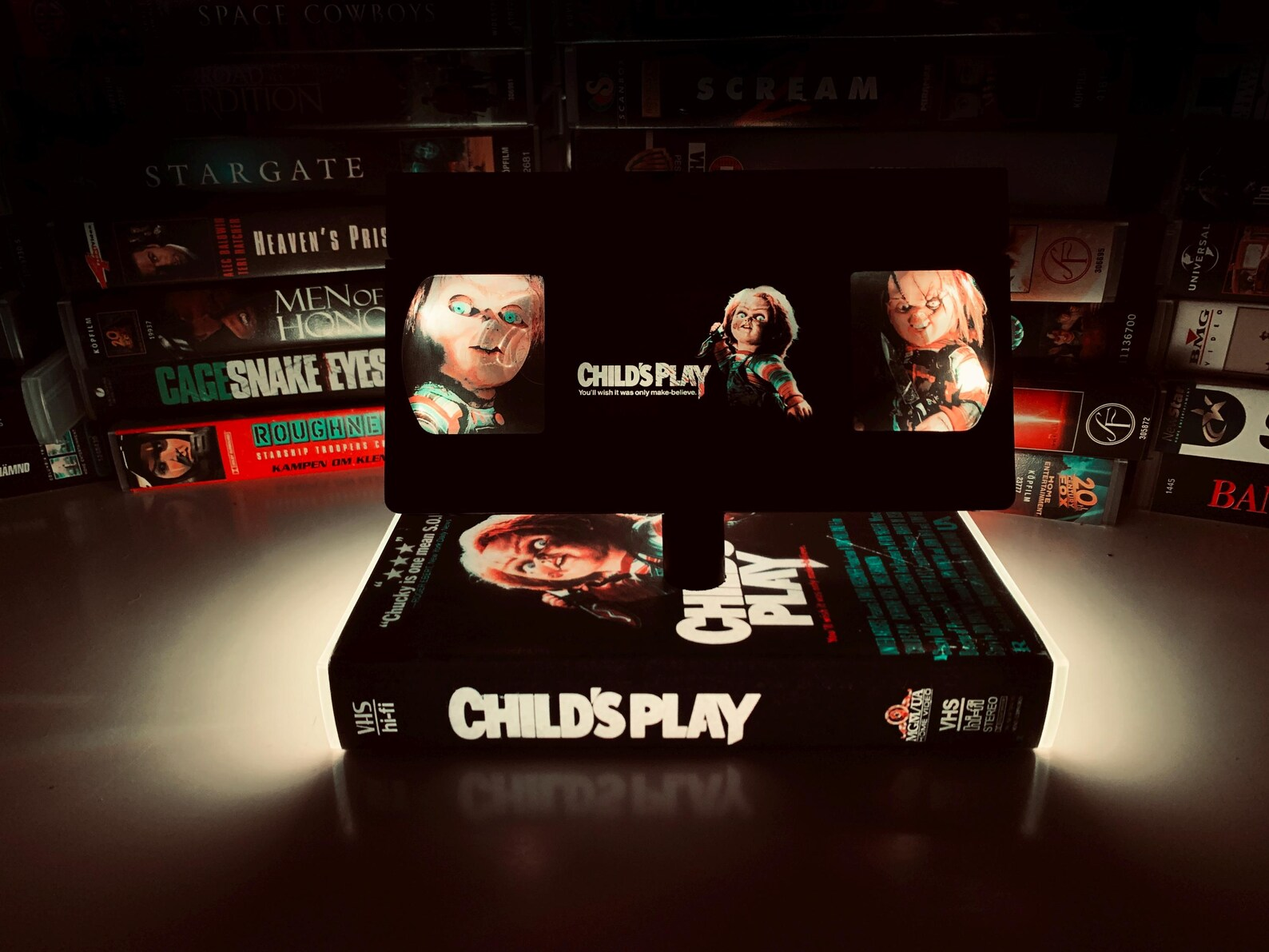 Horror VHS Movie Lamp-Amazing Gift for Any Movie Fan